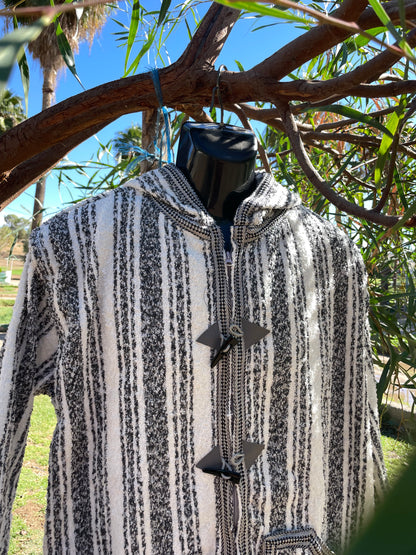 Handmade Moroccan Wool Jacket – Sidi Harazem Edition