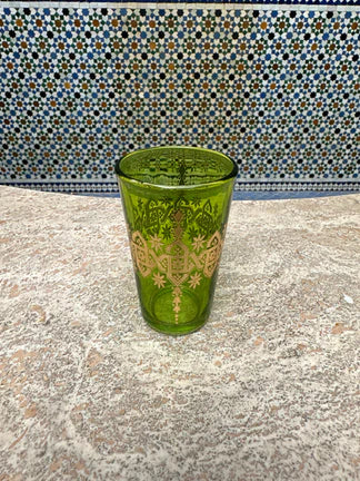 Set of 6 Moroccan Tea Glasses – Handcrafted Colorful Design